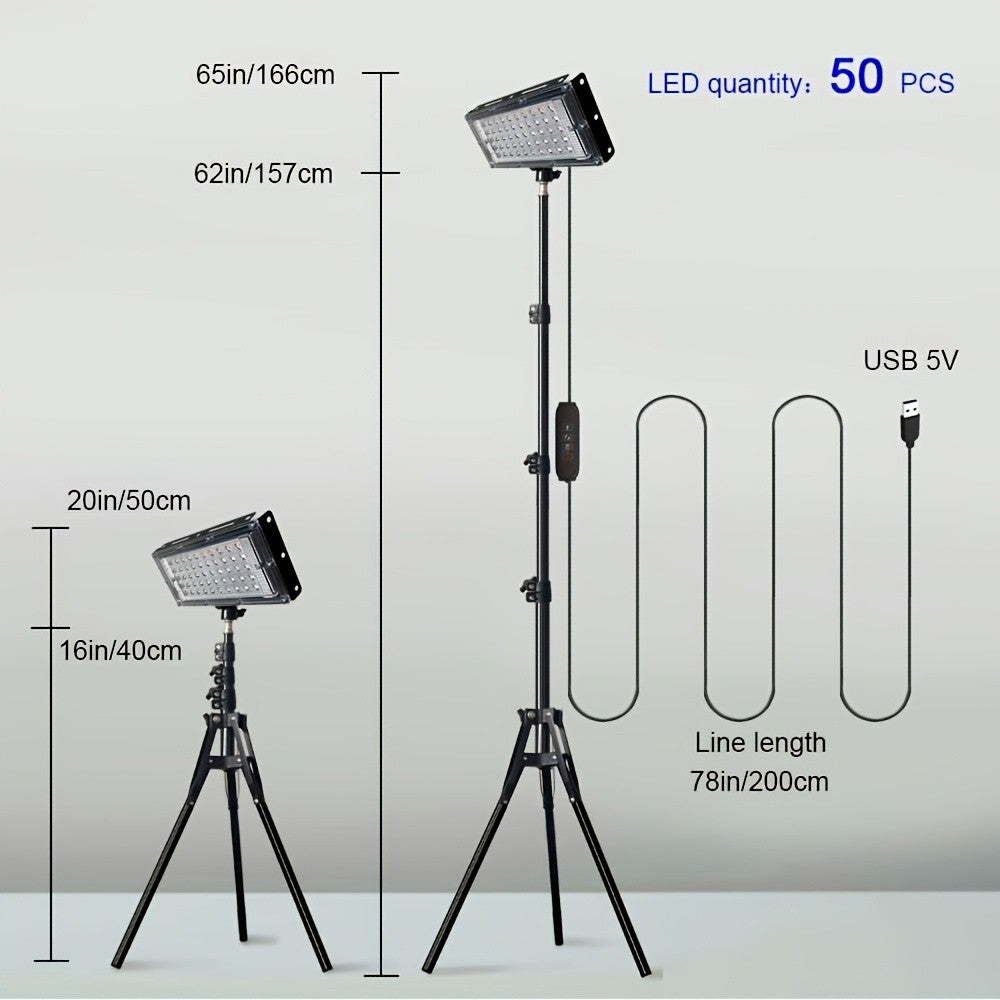Outdoor Camping & Work LED Light with Telescoping Tripod - Super Bright