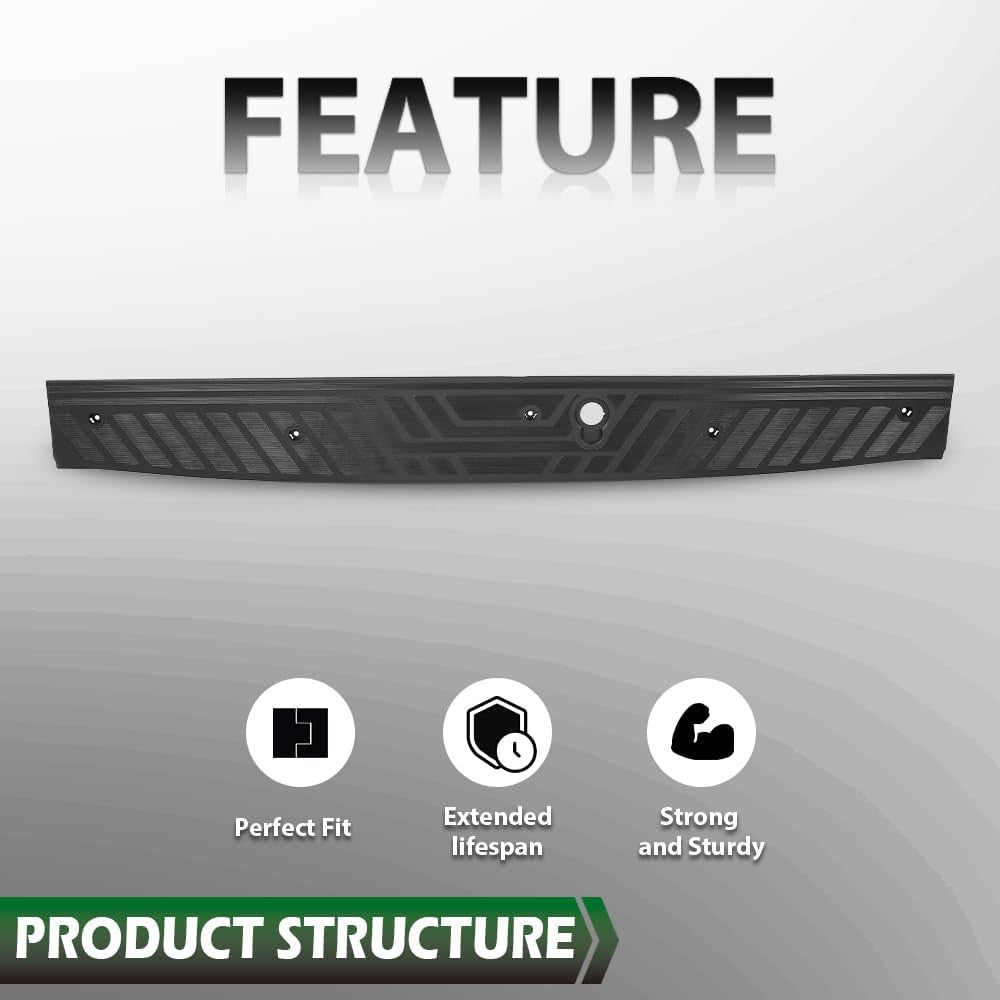 Ford Transit Rear Sill Plate Cargo Van 2015-2023 Heavy Duty Black Accessory