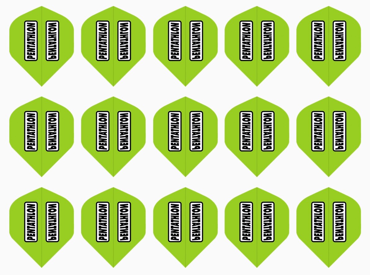 Dart Flights 100 Micron Standard Sets - 5-Pack, Multi-Color