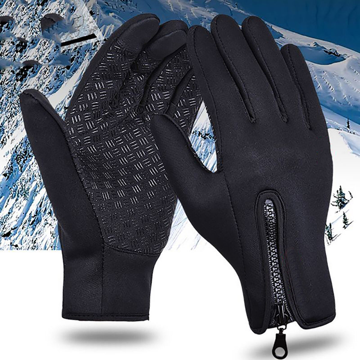 Winter Waterproof Touch Screen Gloves for Outdoor Sports - Thermal Windproof Mittens