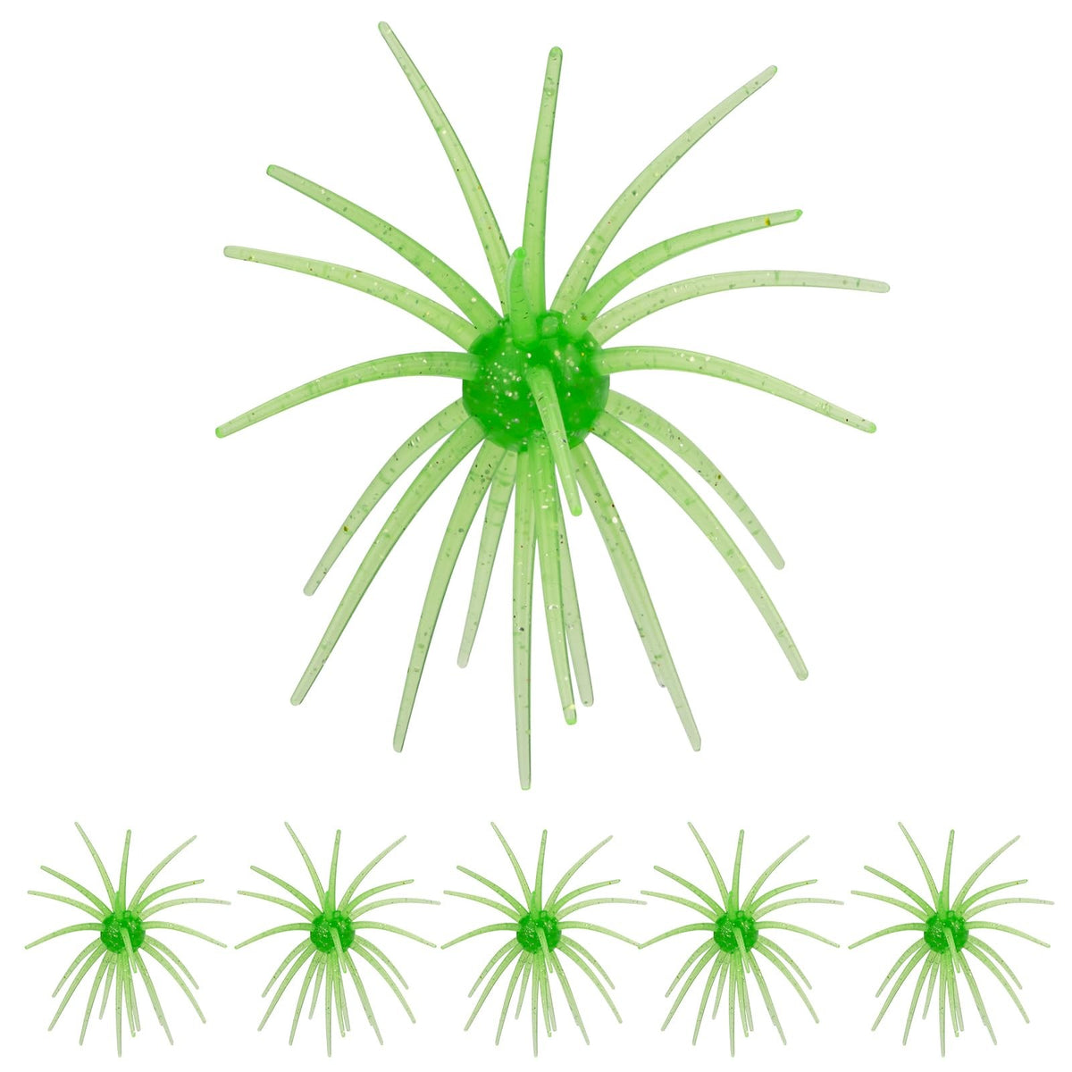 Sea Urchin Soft Plastic Fishing Lures Set for Saltwater and Freshwater