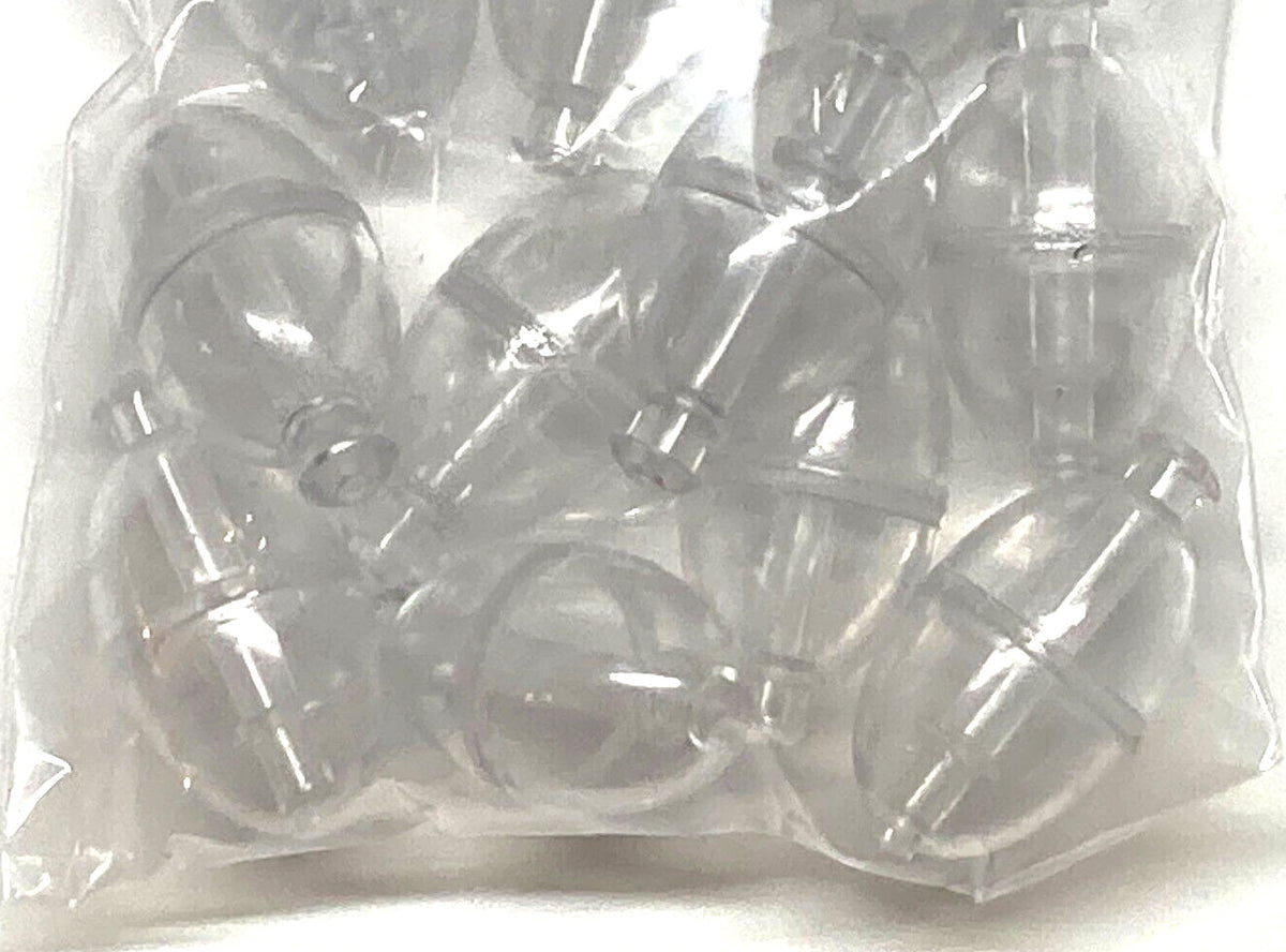 Clear Plastic Bubble Spinning Floats Set - 3/4 Inch Width, 12 Pack