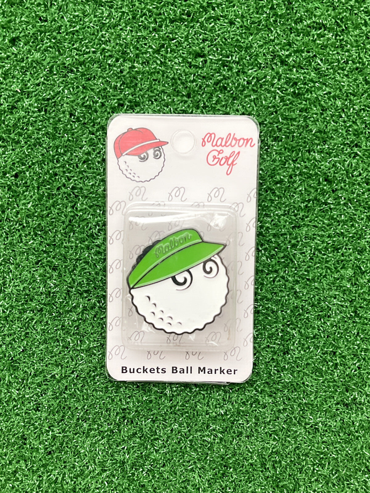 Magnetic Golf Ball Marker with Hat Clip - Malbon Style Assorted Set