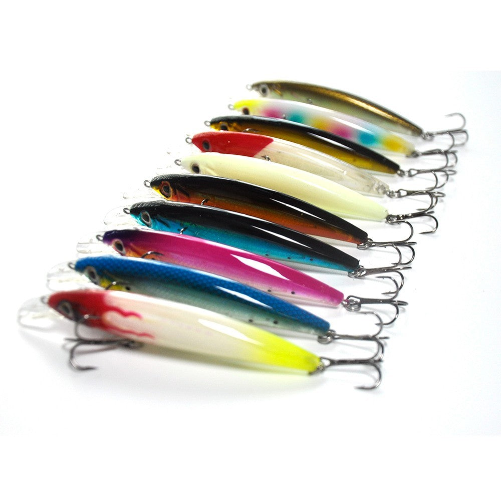 40pcs Hard Fishing Lures Set with Box - Crankbaits, Poppers, Minnows & Pencil Baits