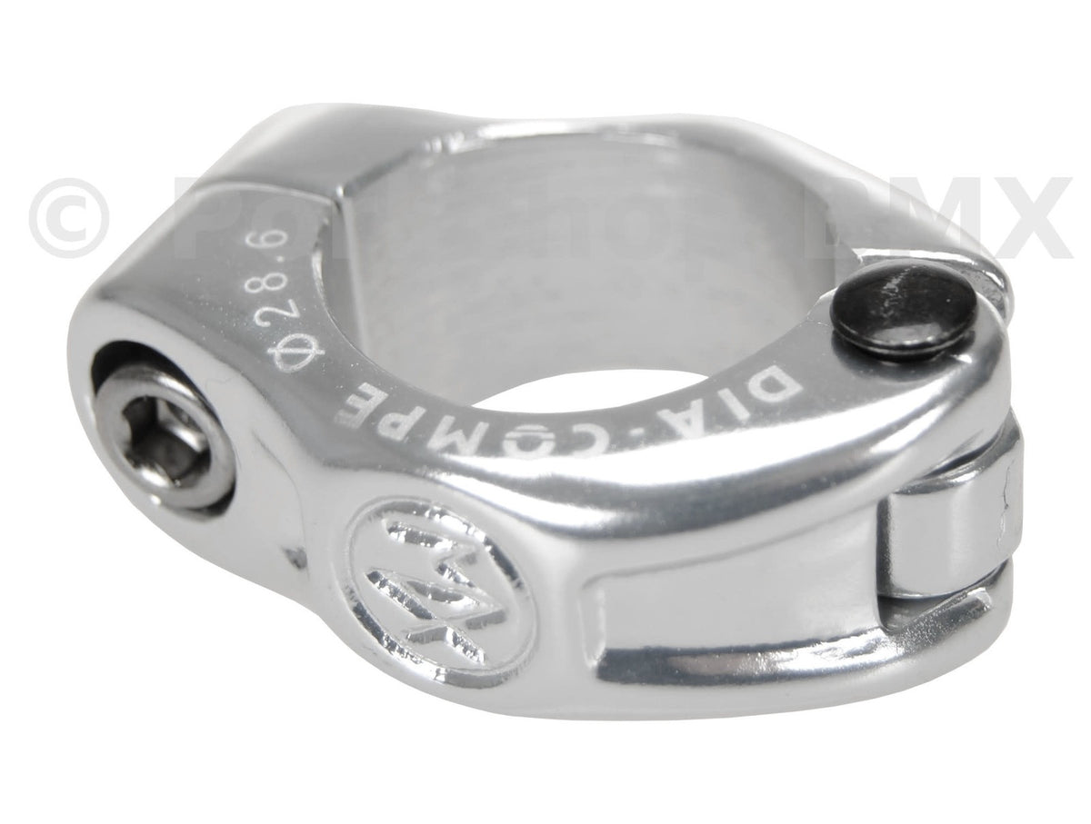 28.6mm BMX Bicycle Seat Clamp - Aluminum Alloy Hinged Seat Post Mount