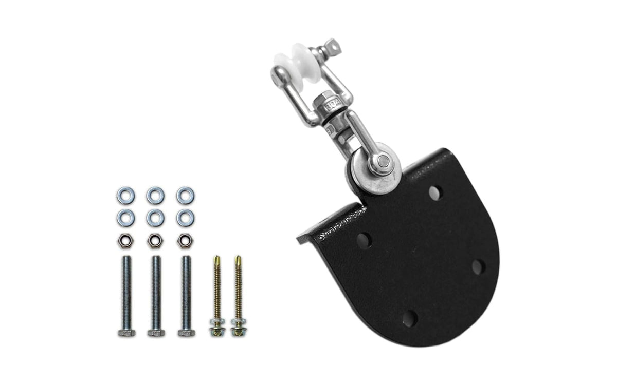 Heavy-Duty Punching Bag Hanger with 360° Swivel for Gym Beams - Black