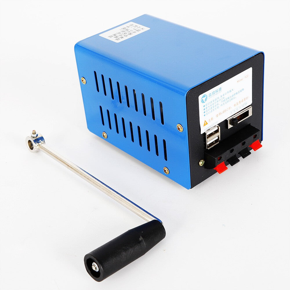 USB Hand Crank Emergency Power Generator for Camping and Outdoor Use