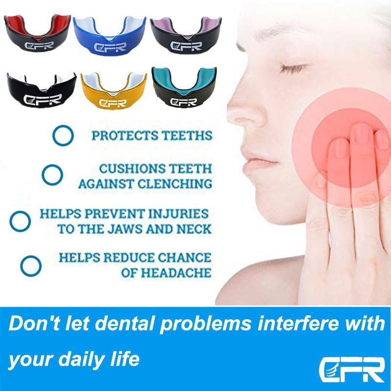 Boxing Mouth Guard Teeth Protector Gum Shield Impact Mouthpiece with Case