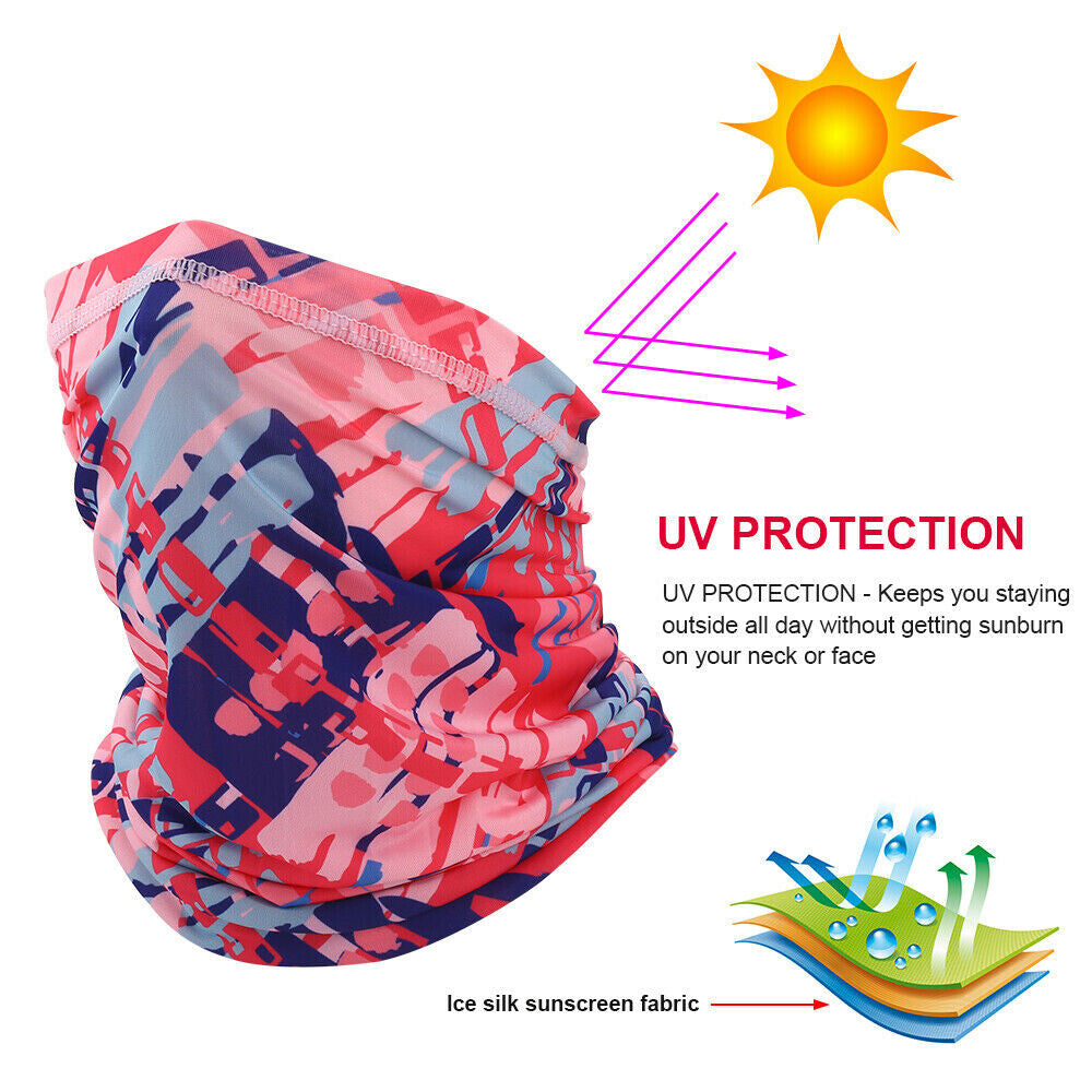 Multifunctional Cooling Balaclava Face Mask Neck Gaiter for Outdoor Activities