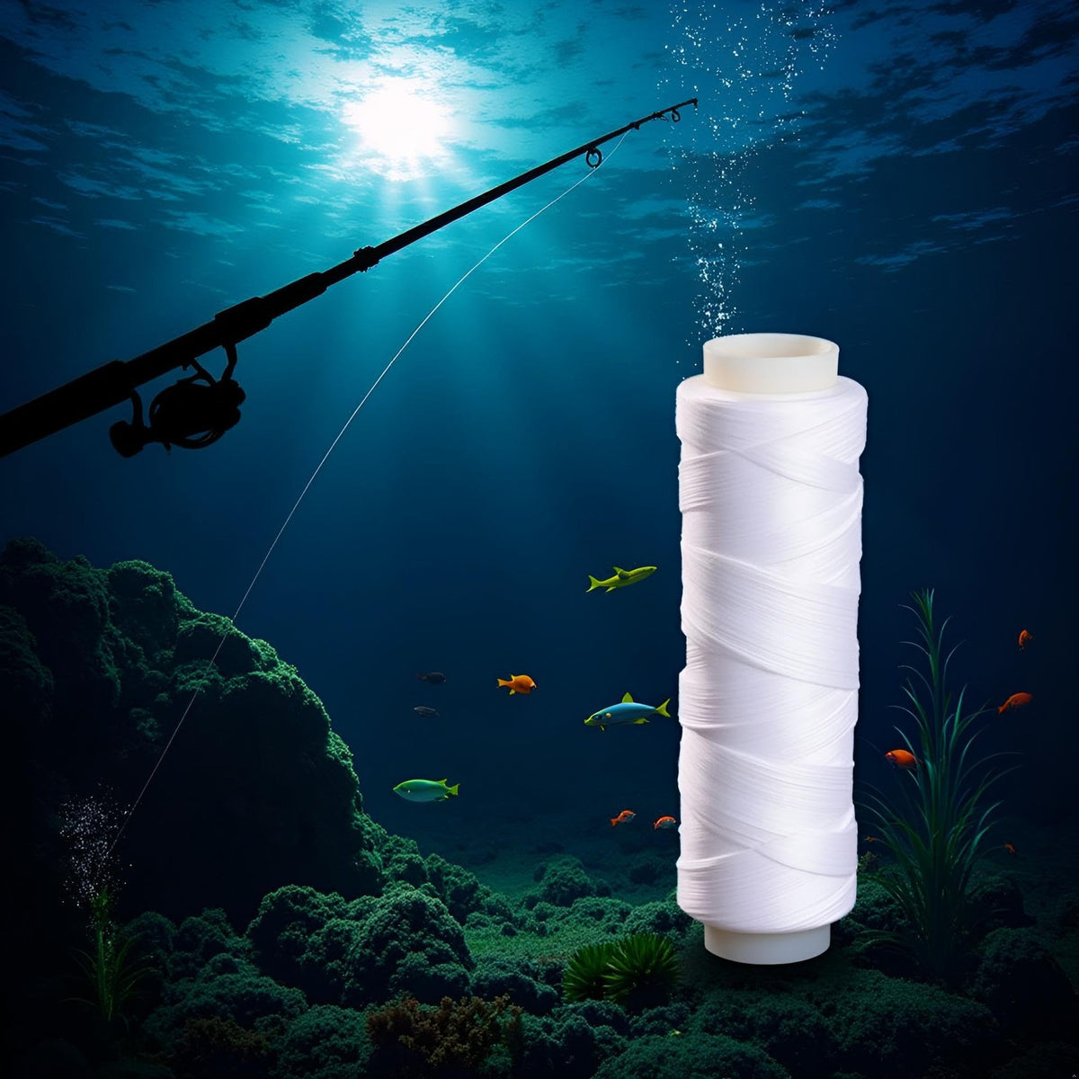 Elastic Clear Fishing Line Nylon Thread for Bait Rigging and Casting