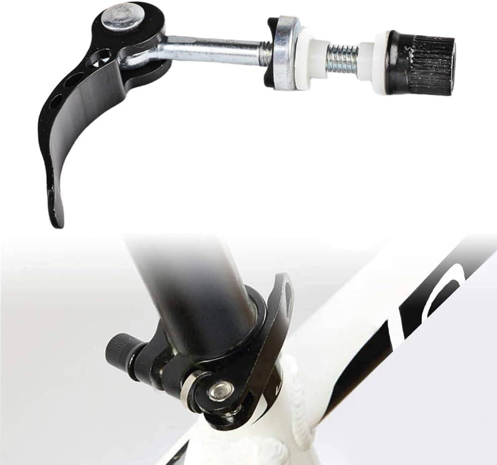 Bike Seat Post Quick Release Clamp - Aluminum Bicycle Saddle Mount
