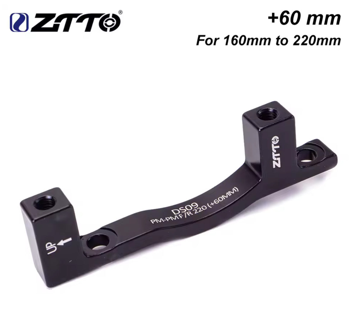 Cycling Brake Caliper Adapter 160 to 220mm Disc Brake +60mm Offset