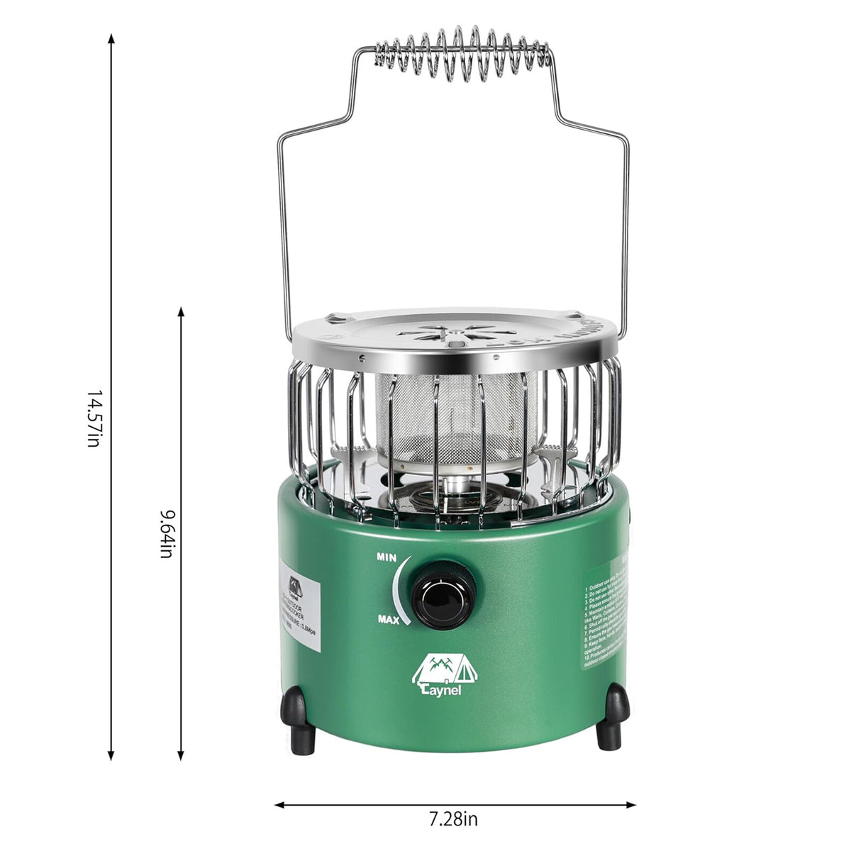 2-in-1 Portable Propane Gas Heater and Camping Stove Indoor Outdoor