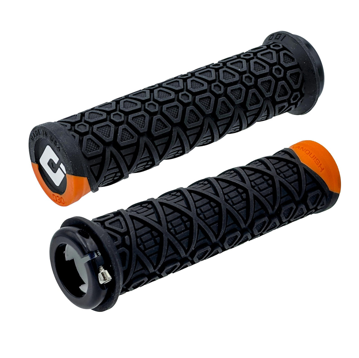 ODI Vanquish V2.1 Lock-On Bicycle Handlebar Grips Black and Orange
