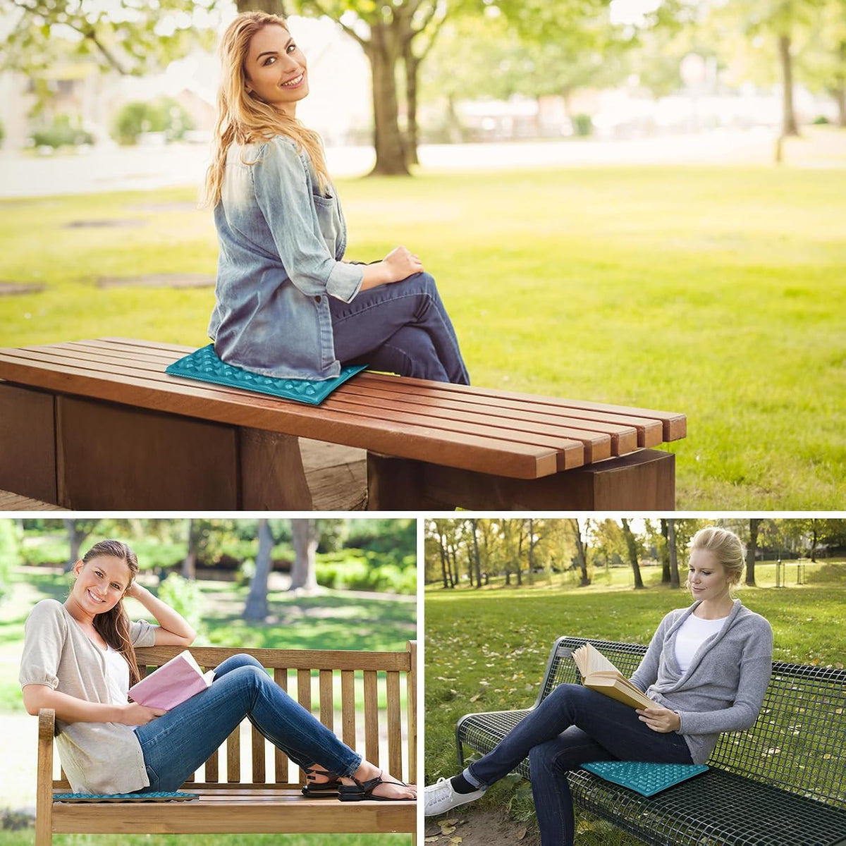 Portable Stadium Seat Cushion Waterproof Foam Pad for Bleachers Camping & Outdoors