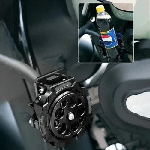 Foldable Motorcycle Cup Holder Adjustable Water Bottle Mount