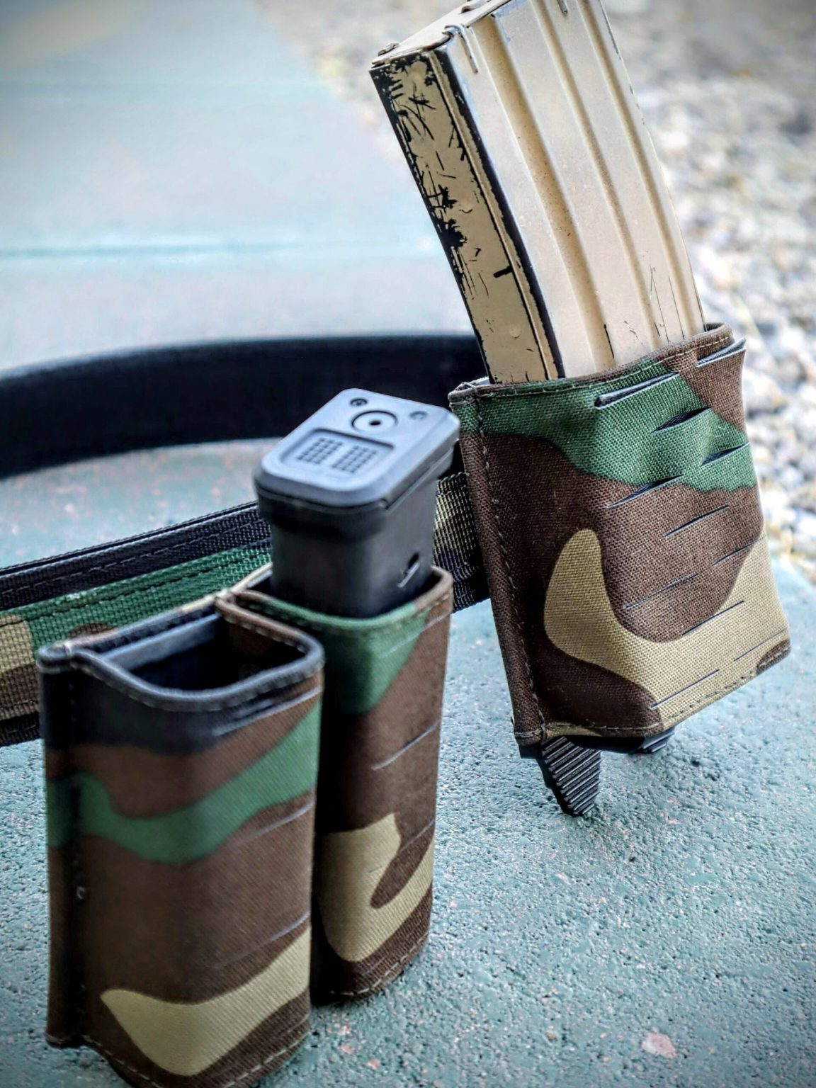Double Pistol Magazine Pouch with Kydex Retention - All Colors, USA Made