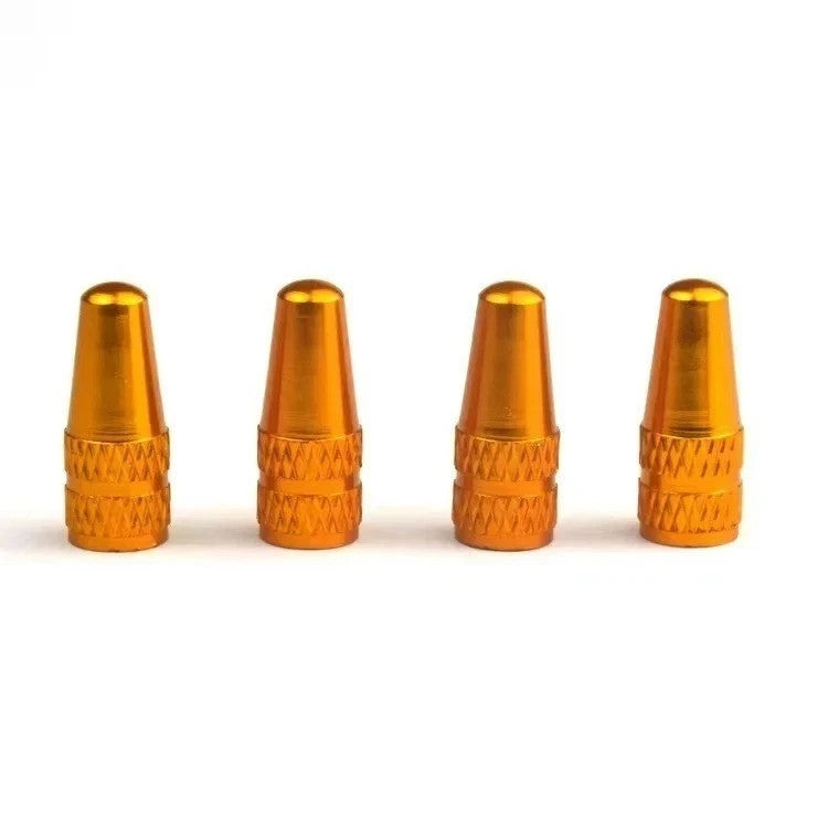 Aluminum Bicycle Valve Caps 4pcs - MTB Road Bike Dust Covers Cycling Accessories