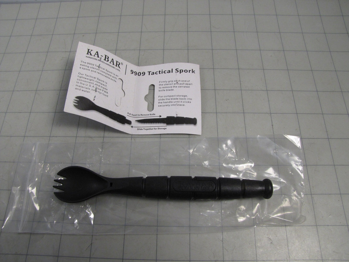 Tactical Spork with Removable Knife - Camping & Outdoor Gear