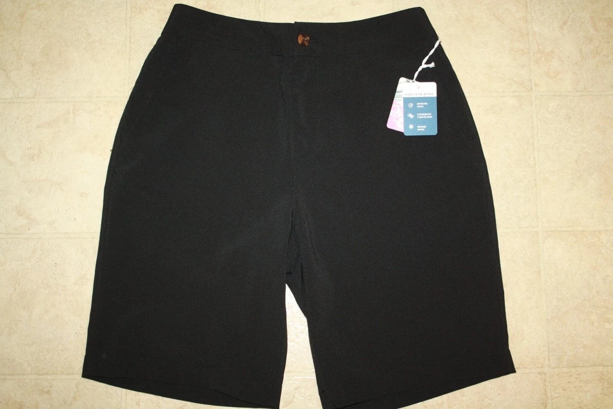Women's UPF-50 Bermuda Golf Shorts - 9 Inch Inseam, Stretch Fit