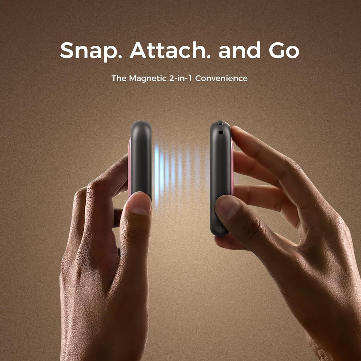 Rechargeable Magnetic Hand Warmers - Slim Pocketable Heater with 5000mAh Power Bank