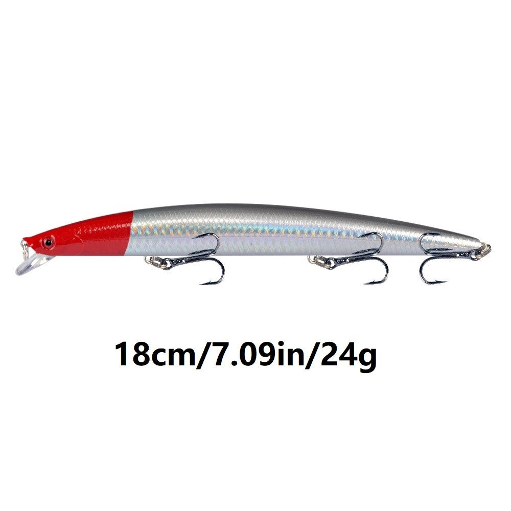 10pcs Long Minnow Fishing Lures 18cm 24g Artificial Bait