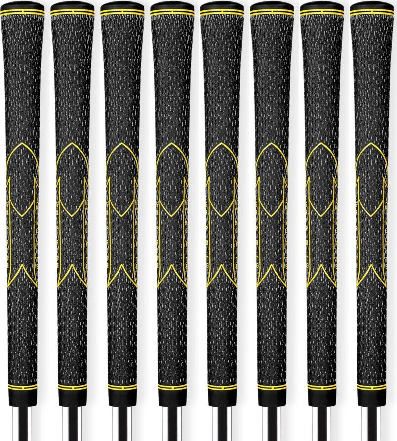 Golf Pride V-55 Cord Golf Grips Set of 8 - Standard Size, Moisture-Wicking, Brushed Cord