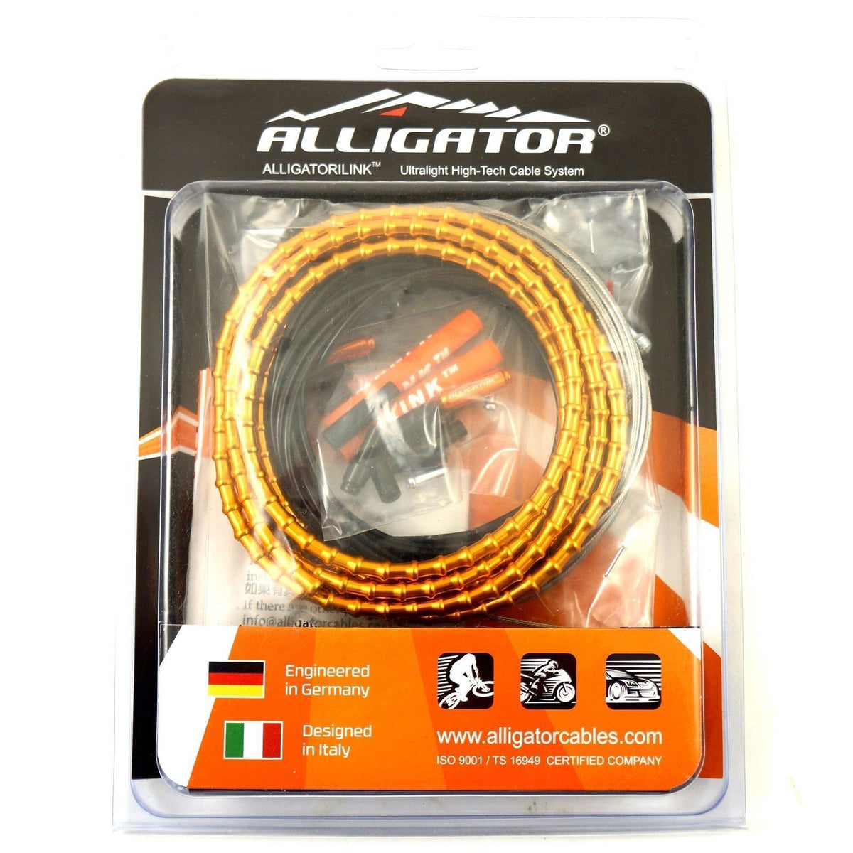 Road Bike Brake Cable Set - Alligator I-Link 5mm, 6 Colors