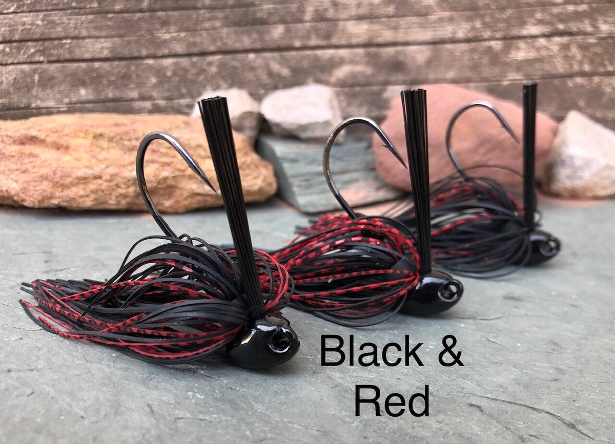 Bass Fishing Jigs Set - Weedless Flipping Jigs for Heavy Cover, Multiple Colors & Weights