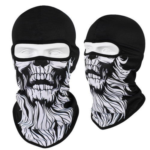Unisex Skull Ski Mask Balaclava Ghost Bandana Full Face Mask for Outdoor Activities