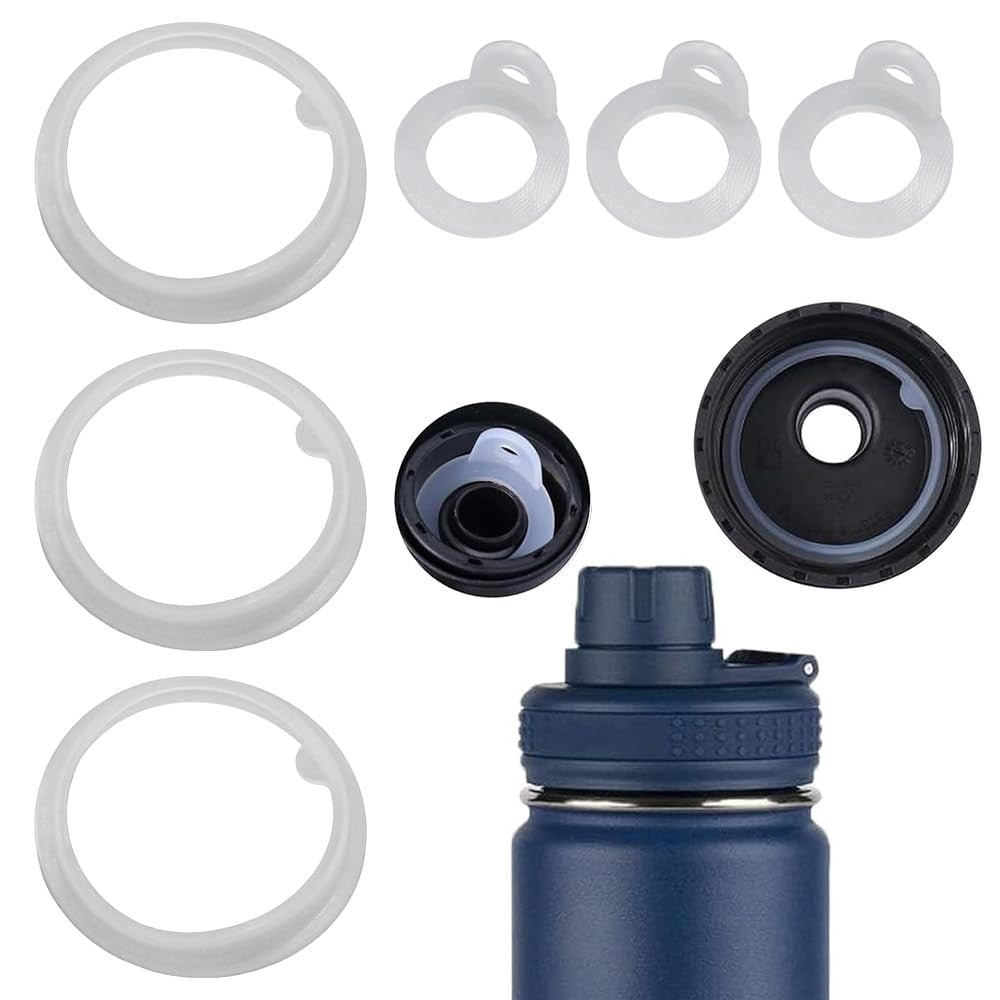 6 Pack Leak-Proof Rubber Gasket O-Rings for Takeya Actives Water Bottles