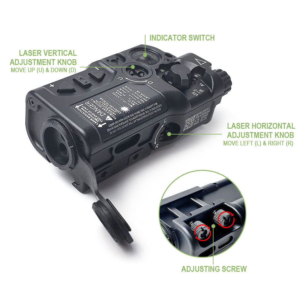 Aluminum Tactical with IR & Green Laser for Rifle