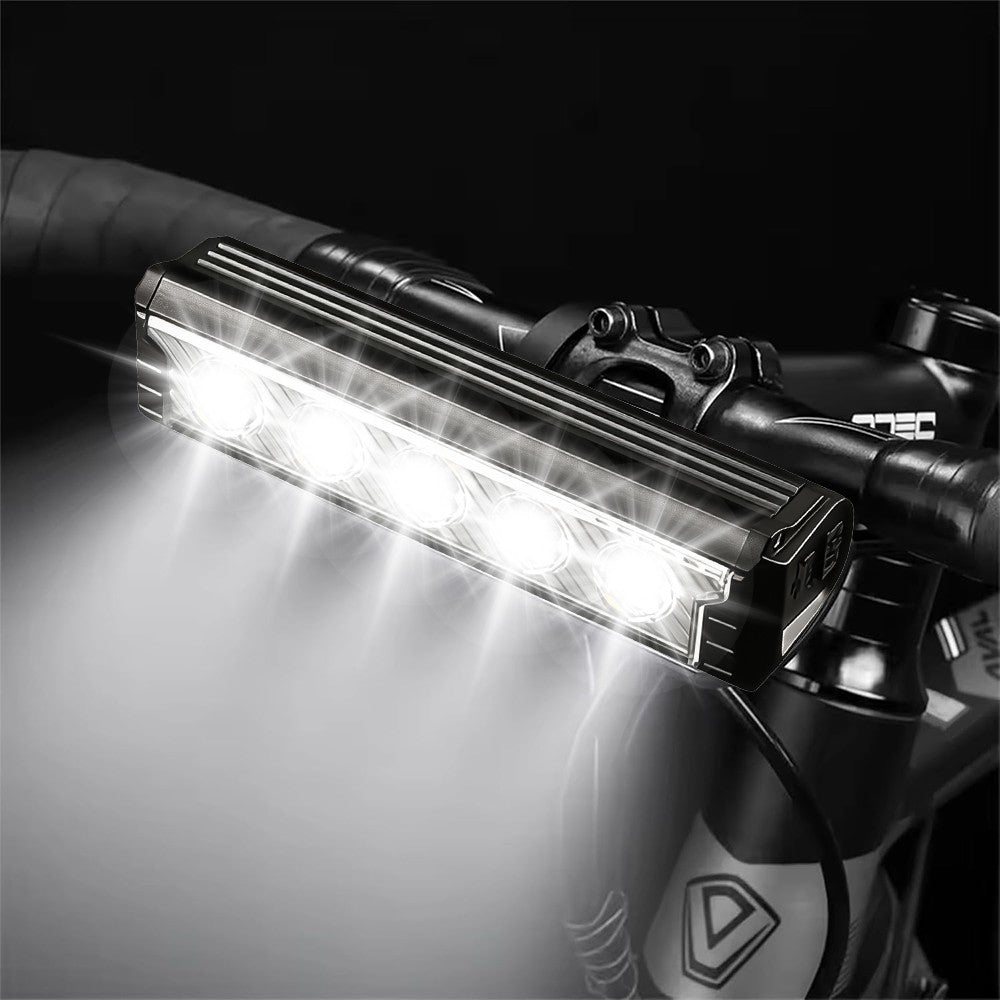 Rechargeable LED Bike Light Bar 4800mAh Waterproof Cycling Headlamp