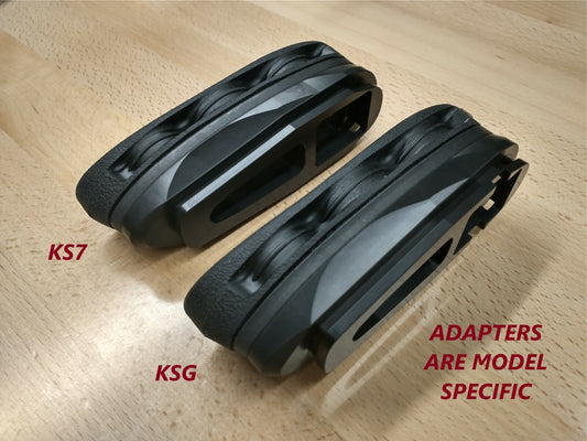Recoil Pad Adapter with Limbsaver for KSG KS7 Shotgun - Precision Machined Aluminum