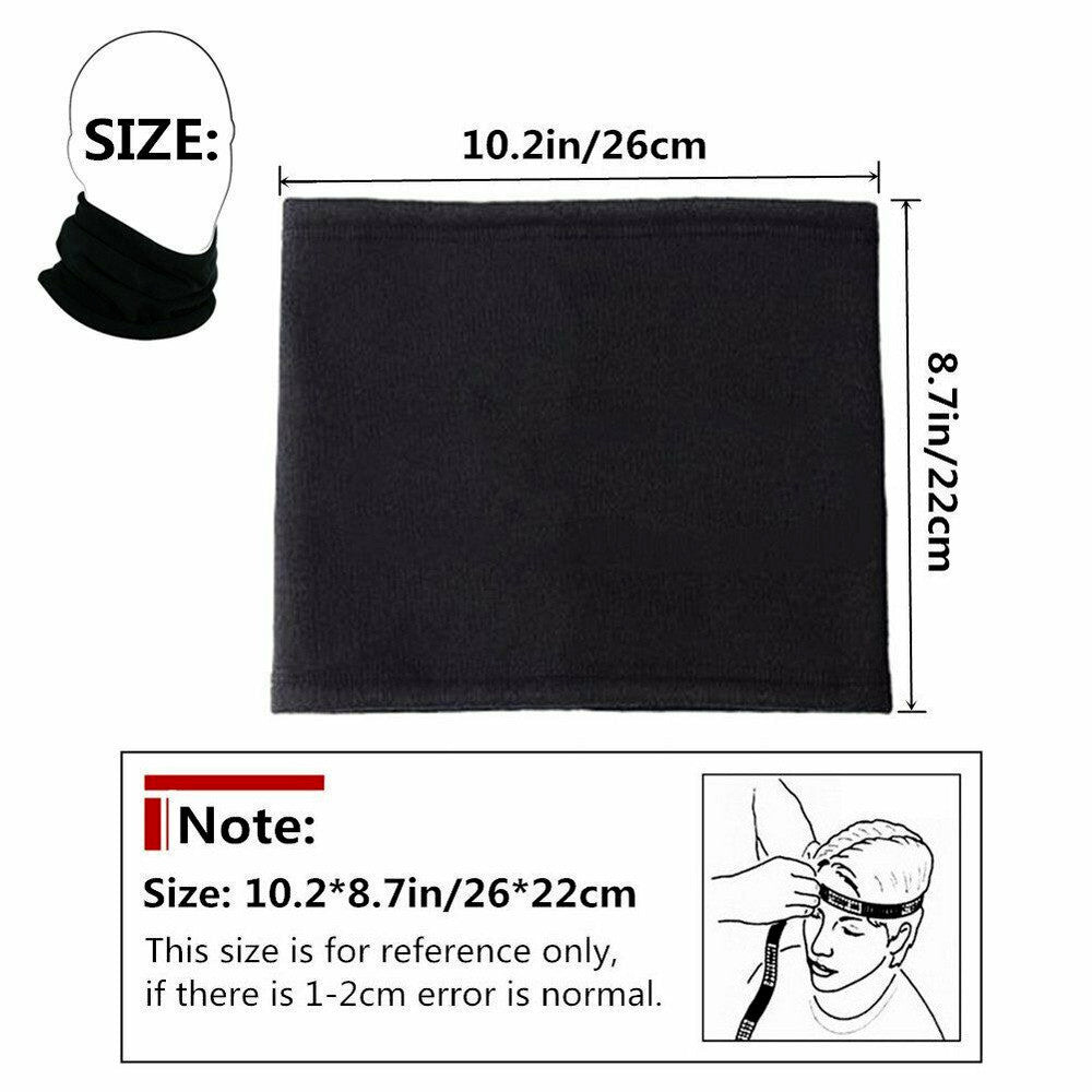 Thermal Fleece Neck Gaiter 3 Pack Winter Face Mask Scarf for Outdoor Sports