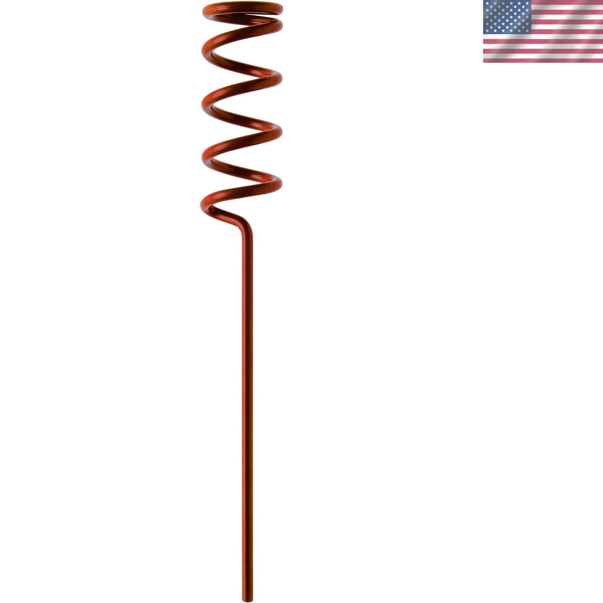Red Spiral Fishing Rod Holder - Rust-Resistant, Durable & Easy Setup