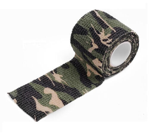 Camouflage Tape 8 Pack - Hunting Stealth Wrap for Rifle & Equipment