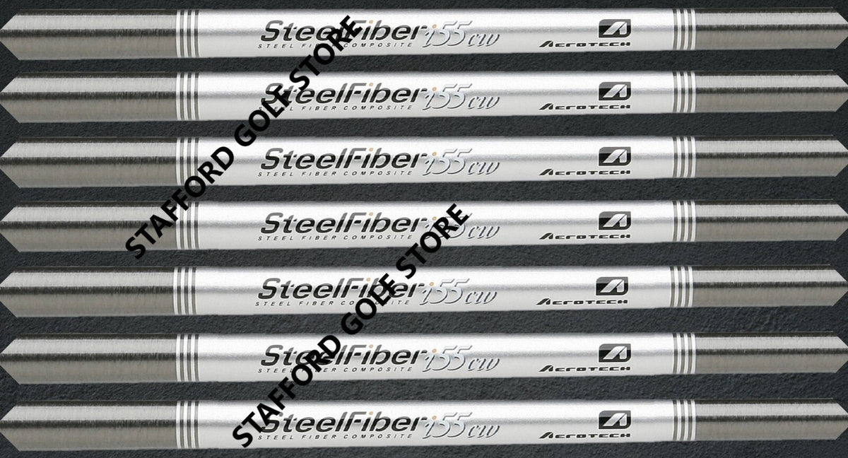 Golf Iron Shaft Set - SteelFiber Taper Tip, Flex & Weight Options