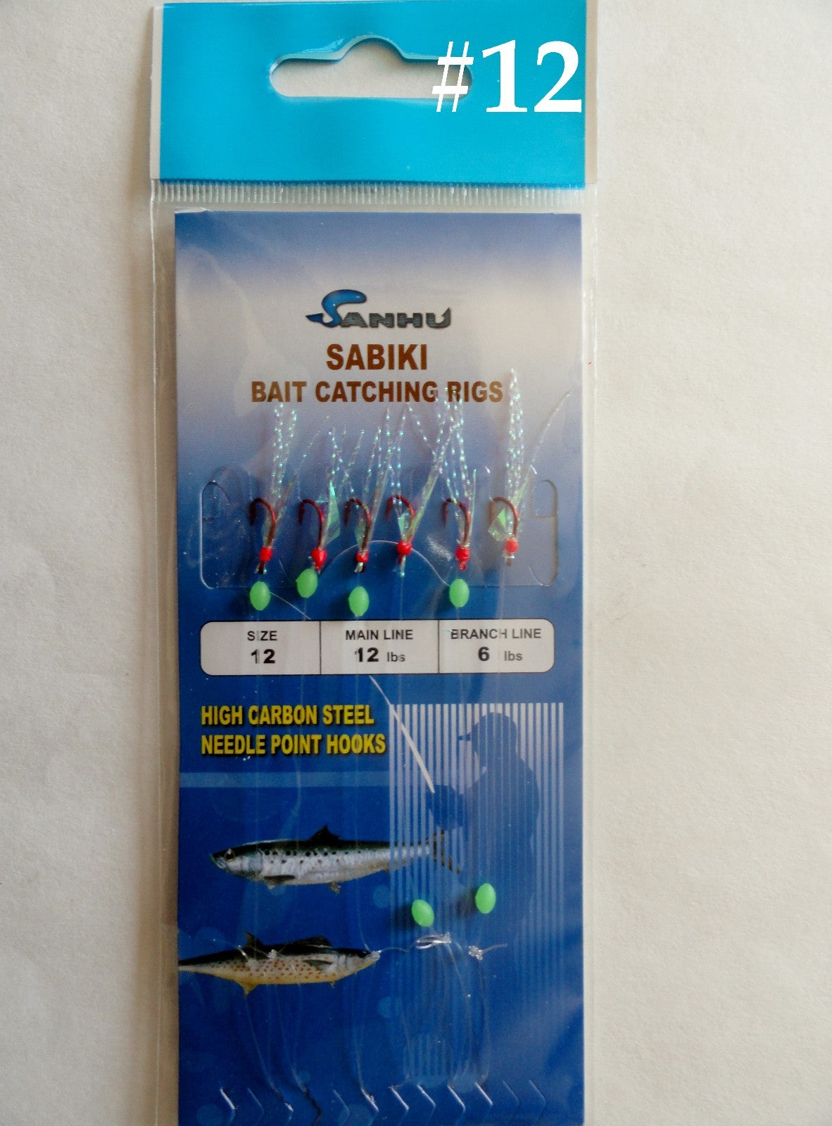 Saltwater Fishing Sabiki Bait Rigs with Red Hooks - Multiple Sizes & Pack Options
