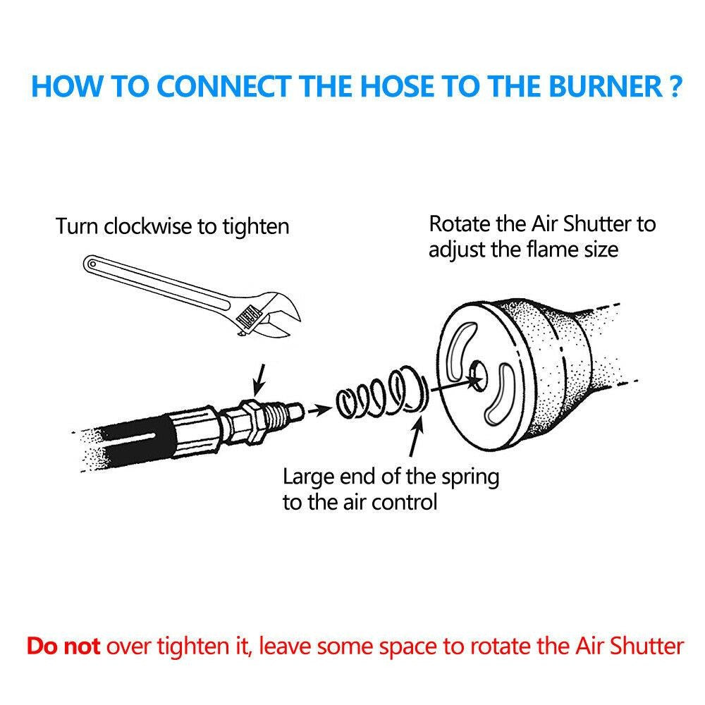 200,000 BTU Heavy Duty Propane Gas Burner for Outdoor Cooking Camping BBQ