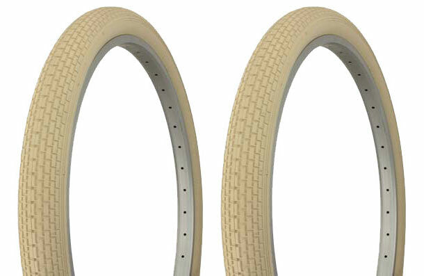 26-Inch Bicycle Tire with Brick Tread - Multiple Colors Available