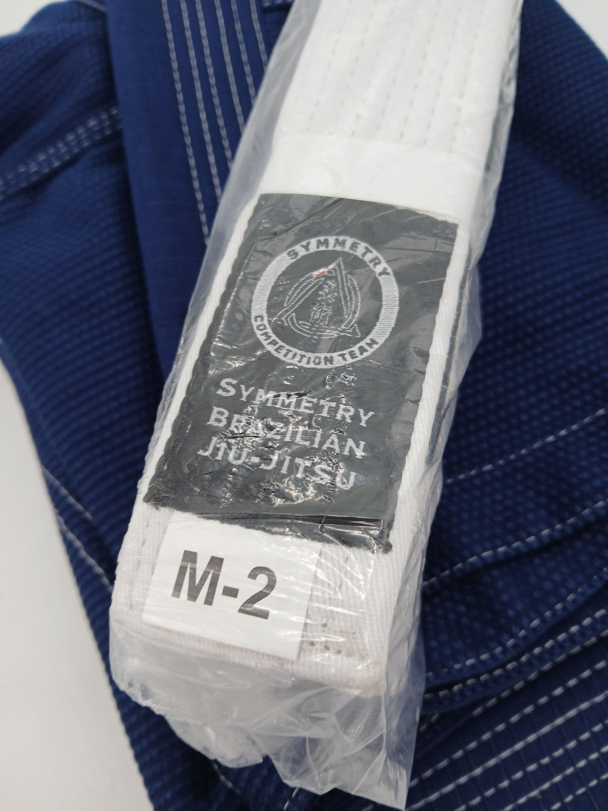 Kids Brazilian Jiu Jitsu Gi Uniform Blue M2 380 GSM with White Belt