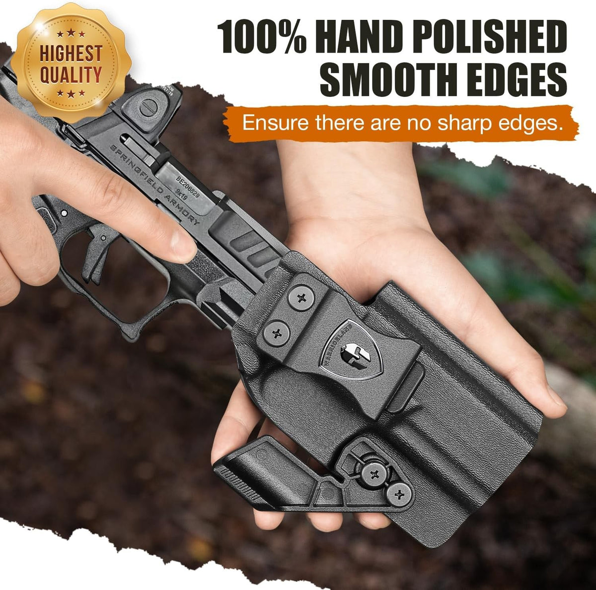 Concealed Carry IWB Holster for Springfield Echelon 4.0C/4.0FC with Optics Cut