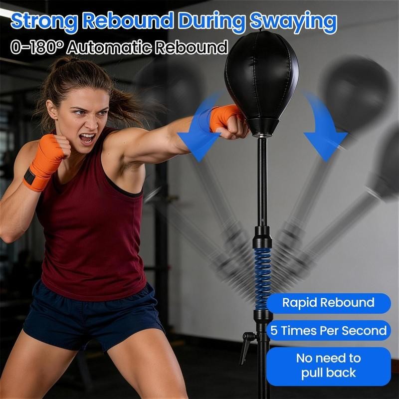 Freestanding Punching Bag for Boxing Speed Training Adjustable Height