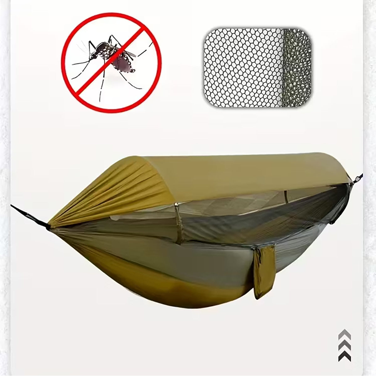 Portable Camping Hammock Tent with Mosquito Net & Rain Fly for 1-2 People