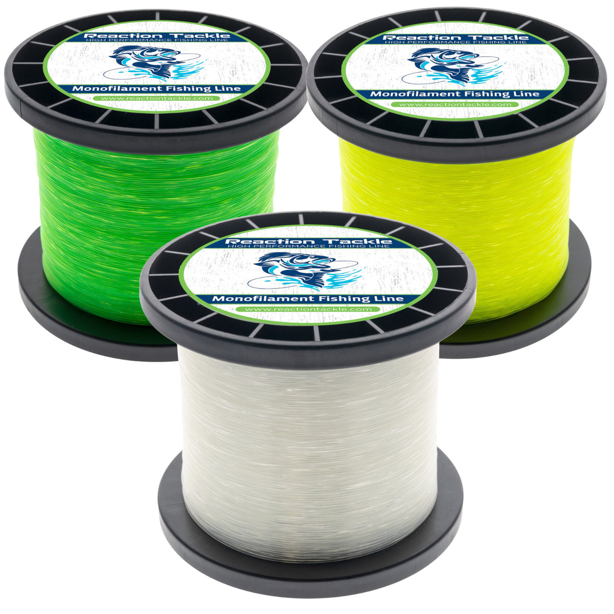 High-Strength Monofilament Fishing Line Bulk Spool - Abrasion-Resistant, Low Memory, UV Reactive Colors