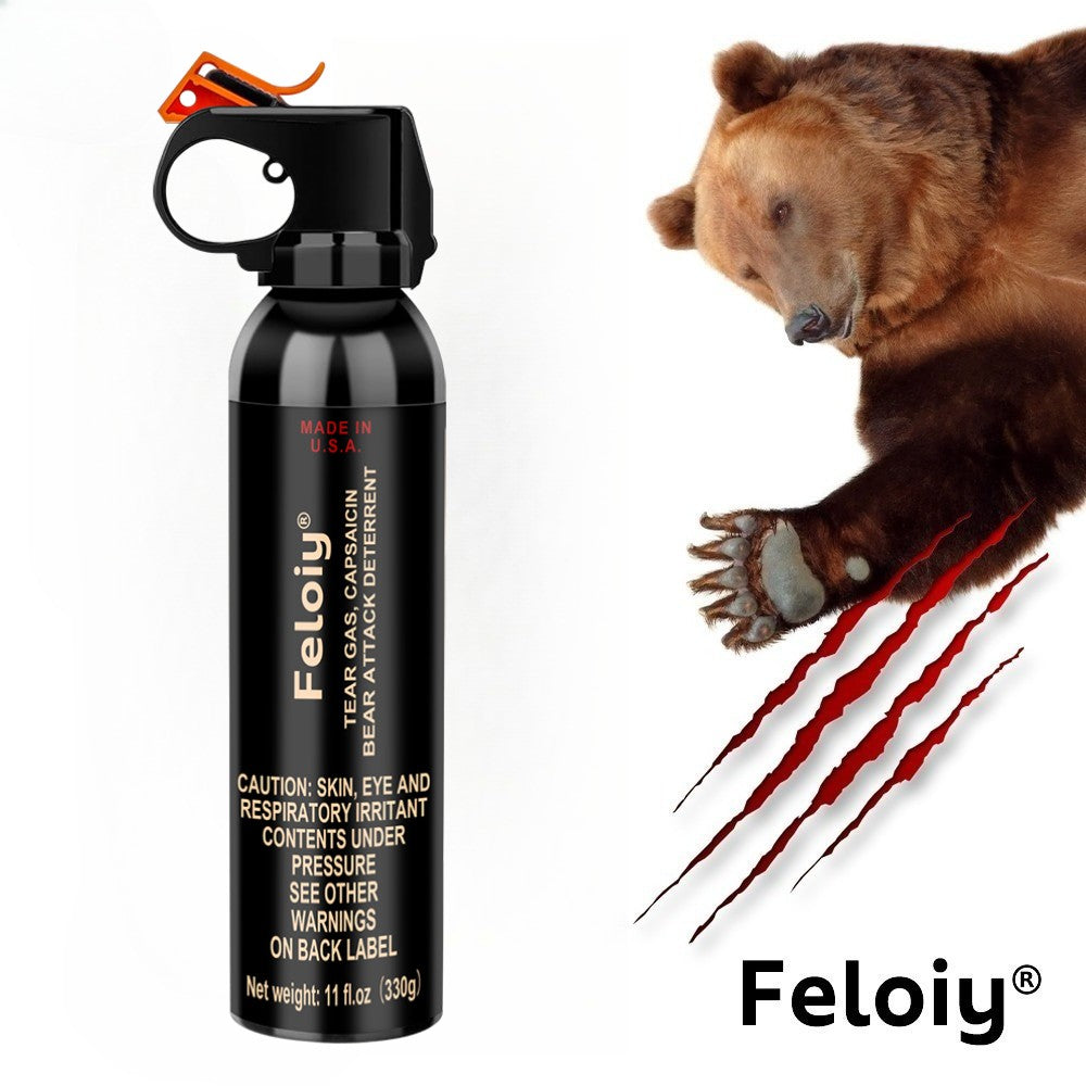 Bear Spray Self Defense with Holster - 11oz Wildlife Deterrent for Camping