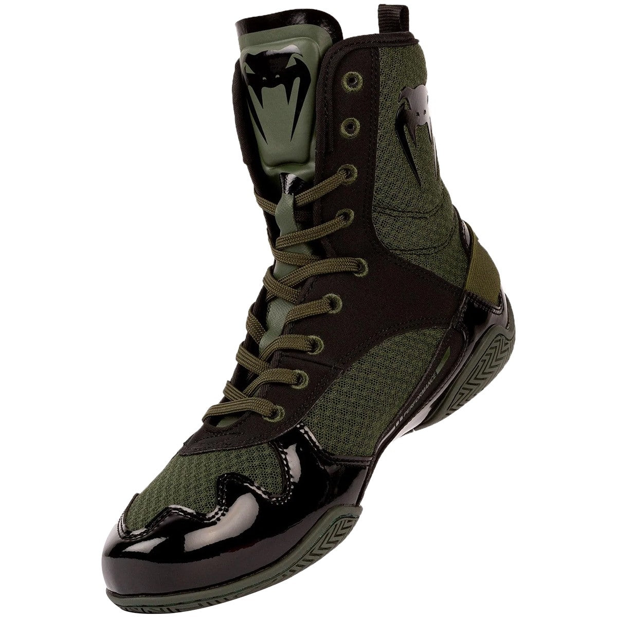 Venum Elite Boxing Shoes Khaki - High-Performance Training Footwear
