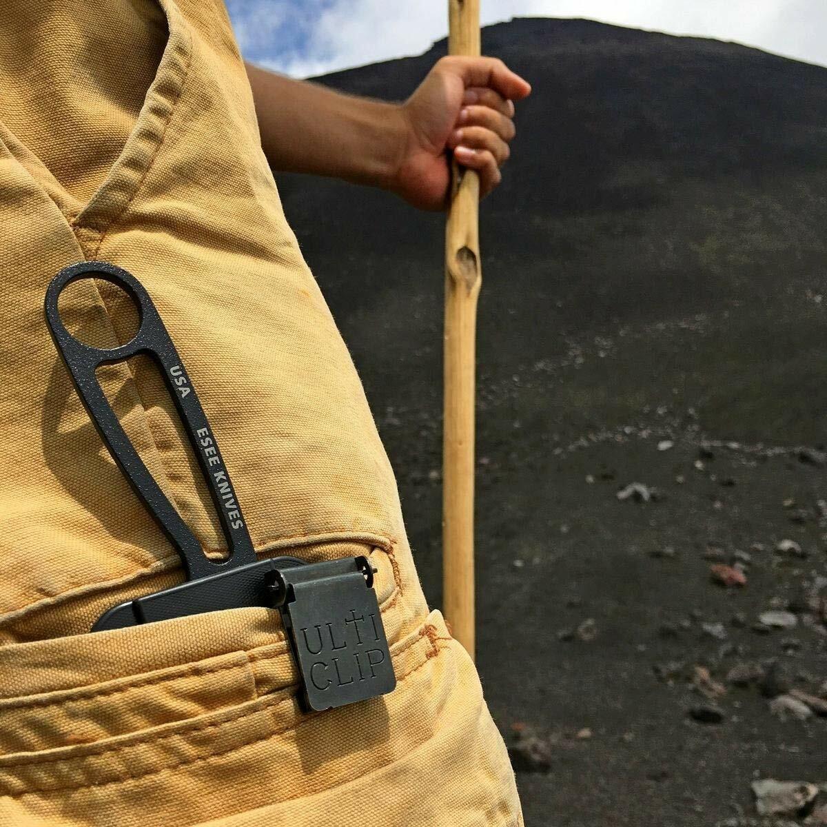 Ulticlip 3+ Belt-Less Holster Clip - Secure, Corrosion-Resistant, Multi-Hole Mounting