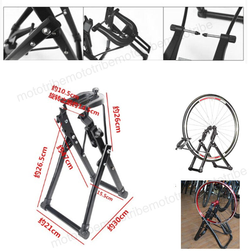 Bike Wheel Truing Stand for 16-29 Inch Bicycle Wheels - Durable & Foldable